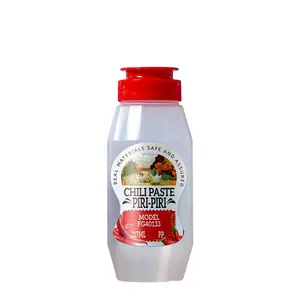 Good Quality 8oz 217ml ketchup bbq sauce honey syrup squeeze hot filling plastic bottle