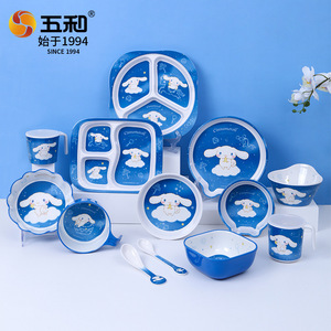 Wuhe Cinnamoroll Kids Melamine Tableware Set Cartoon Design For Children Dining - Product Image 4