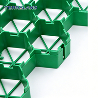 Grille de pavage en HDPE pour gazon, grille de renforcement en plastique pour gazon, pour parking, allée, jardin, anti-UV, haute résistance