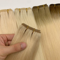 Cheveux de trame populaires de machine d'expédition directe de prolongements personnalisables européens de cheveux vierges disponibles dans diverses couleurs et longueurs