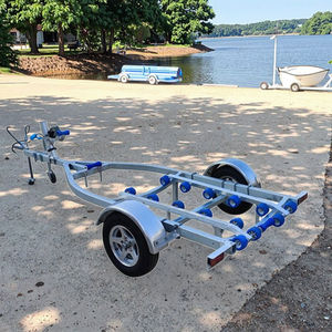 <span class=keywords><strong>Remolques</strong></span> populares de aluminio de un solo eje de tamaño pequeño <span class=keywords><strong>para</strong></span> jet ski, 12 pies, 500kg, capacidad de carga, rodillos tambaleantes - Product Image 2