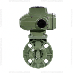 DN50 AC220V Electric <b>Plastic</b> UPVC Flange butterfly Valve - Product Image 3