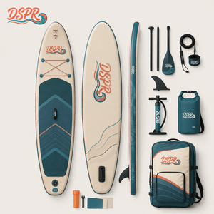 Planche de <span class=keywords><strong>paddle</strong></span> <span class=keywords><strong>gonflable</strong></span> 2026 tendance, directement de l'usine, 320x76x15cm, bleu clair et blanc, design <span class=keywords><strong>simple</strong></span>, logo personnalisé OEM, pas cher - Product Image 6