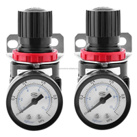Régulateur de pression de compresseur d'air MAXIWORLD AR2000 avec manomètre et raccord pneumatique