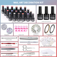 Kit de vernis à ongles en gel non toxique Orchid Fox DIY, comprend une base et un top coat, personnalisation de la marque, coffret