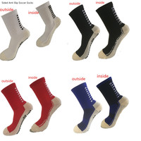 Yinyueli — chaussettes de sport antidérapantes pour hommes, avec film de frottement classique, professionnelles de football, à compression personnalisée