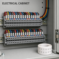 Étiquettes compatibles Dymo 11354, cassette d'étiquettes laminées pour le marquage des câbles