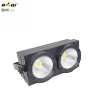 Lumières de scène pour public, de qualité supérieure, 2*100W, 2 en 1, deux yeux, COB 5050, intérieur/extérieur, LED, contrôle DMX512, pour scène, mariage, fête