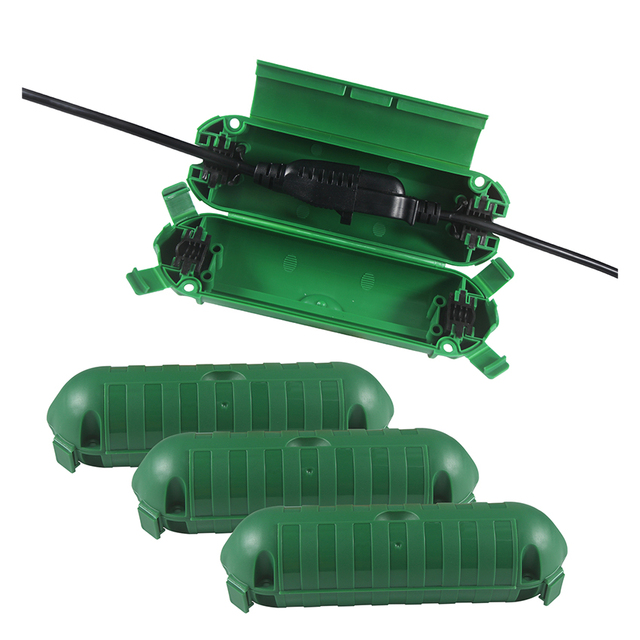 Electrical Extension Cord Cable Safety Junction Box Waterproof Outdoor Connection Box Safety Seal Weatherproof Connector Box
