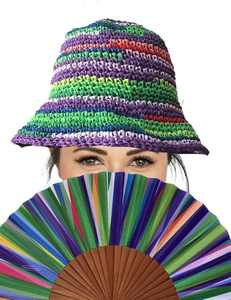 Éventail pliant en bois et fer de 23 cm, motif floral, idéal pour cadeau, artisanat et promotion - Vente chaude - Product Image 1