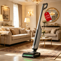 Aspirateur eau et poussière avec mode de stérilisation par séchage à air chaud, batterie 4000 mAh, machine de nettoyage des sols