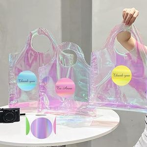 परिपत्र होलोग्राफिक थर्मल लेबल स्टिकर और परिपत्र इंद्रधनुष फ्लैश कस्टम स्टिकर लेबल का उपयोग उपहार पैकेजिंग के लिए किया जाता है। - Product Image 2