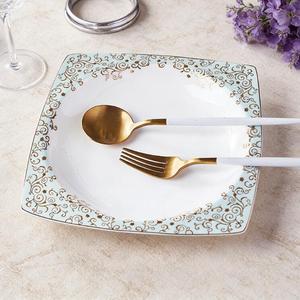 <b>Ceramic</b> Dishes <b>Set</b> Plant Microwave Safe Household Light Luxury Housewarming New House Wedding Bone China Tableware - Product Image 5
