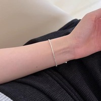 Bracciale braccialetto 1.5mm Collier Inoxydables En o 925 argento Sterling altri braccialetti di pepite di alta moda per donne