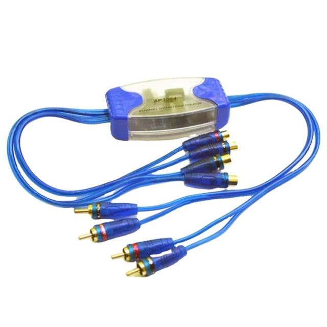 Universal Noise Sound Eliminator 4 Channel RCA Ground Loop Isolator Noise Filters for Car Audio Radio Home Stereo System