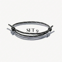 Accessoires de plage d'été réglables étanches pour surfeurs 2 pièces Bracelet en corde tressée pour hommes et femmes