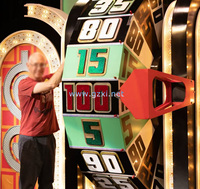 Rueda de la Fortuna Giratoria Manual de Madera Grande - Personalizable con Premios y Números para Juegos de Bingo, Eventos, Promociones y Programas de Televisión