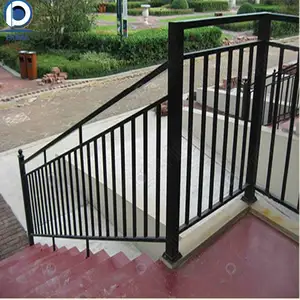 Prima galvanizado decorativo ferro forjado interior Railing para Villa