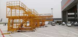 Plataforma de mantenimiento de aviones de acero modular moderna Montaje rápido con cobertura logística global - Product Image 2