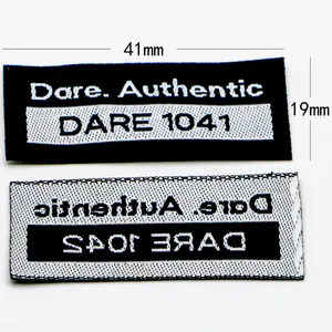 etiquetas de ropa personalizadas woven label maker clothing taggs labels clothes labels china