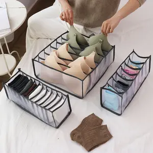 Choice Fun Haushalts produkte Faltbare Socken Unterwäsche Gitter Klapp socken Lagerung Haushalts schublade Kleider schrank Aufbewahrung sbox