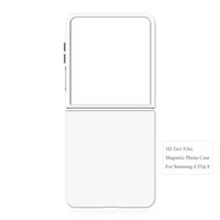 NOVELSUB pour Samsung Z Flip 8 – Coque de téléphone vierge pour sublimation 3D 2-en-1 avec revêtement magnétique – Personnalisable pour impression de films 3D