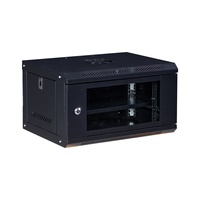 Vente directe usine : Armoire de serveur murale en acier laminé à froid 4U, 6U, 9U, 12U, 15U, 18U, 19 pouces, standard pour serveur réseau