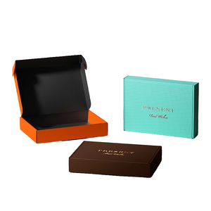 Custom Printed Logo Size Corrugated Packaging Matte Black Mailer Shipping <b>Boxes</b> for Small Business - Product Image 4