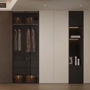 Armario Moderno de Madera Maciza para Dormitorio o Sala de Estar, Ahorro de Espacio, Gran Capacidad, Ecológico, Independiente, con Puertas Personalizables - Product Image 1