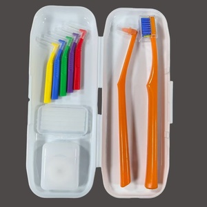 2024 nouveauté orthodontie Portable 9 pièces Kits dentaires usage domestique brosse à <span class=keywords><strong>dents</strong></span> orthodontique avec <span class=keywords><strong>gomme</strong></span> à taches dentaires - Product Image 1