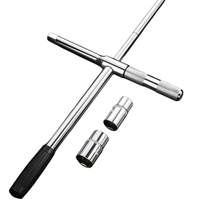 Clé à pneu de voiture télescopique à levier long, outil de démontage de roue, jeu de clés à douille croisée, poignée télescopique anti-dérapante - Product Image 1