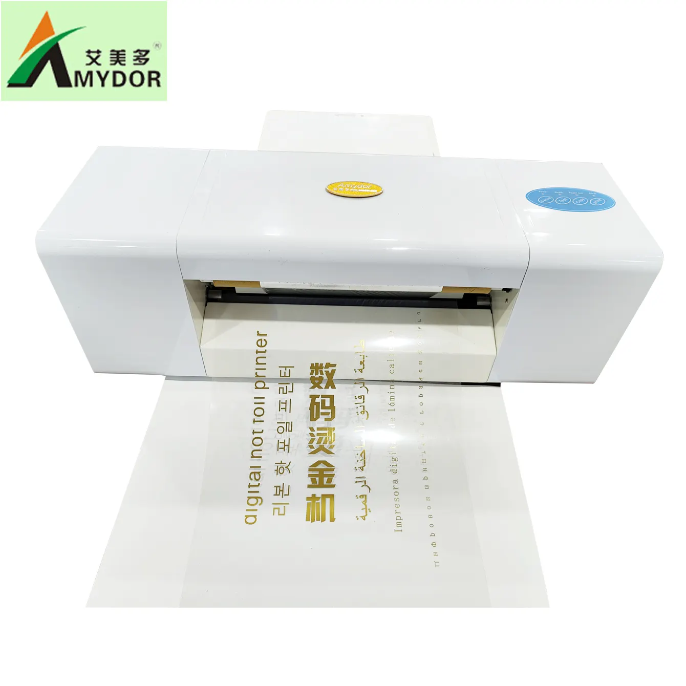 Amydor digital gold foil printing machine price/foil xpress stampante digitale a caldo AMD360A per carta di carta