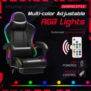 AJUNION Großhandel <span class=keywords><strong>Gaming</strong></span> <span class=keywords><strong>Chair</strong></span> High Back Racing Gamer Stuhl mit RGB-Beleuchtung Verstellbare Armlehnen Esport <span class=keywords><strong>Chair</strong></span> <span class=keywords><strong>Gaming</strong></span> Furniture - Product Image 5
