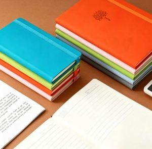 Cuaderno de Cuero PU Clásico 2026 Personalizado con Banda Elástica Suave y Rígida, Diario, Agenda, Cuaderno para el Trabajo y la Escuela - Product Image 4