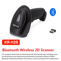 Lector de código de barras de fábrica KEFAR, escáneres manuales portátiles 1d 2d, escáner de código de barras USB portátil con cable para inventario