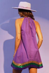 Elegant Party Dress for Women: Light Blue Bodycon <strong>Sequin</strong> Midi Sleeveless - Product Image 5