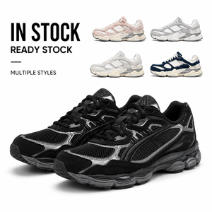Prêt à expédier : Baskets Chunky Dad Unisexe en Suede et Maille Multi-couches, avec Coussin d'Air et Plateforme Rétro, pour la Marche Urbaine et le Sport - Product Image 2