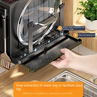 Support mural en acier inoxydable pour couteaux, organisateur de couverts sans perçage, porte-couteaux, support pour baguettes, support pour planche à découper, rangement