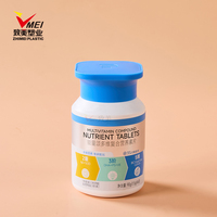 Bouteille PET portable de 90 ml avec un design sérigraphié sécurisé pour organiser les capsules de compléments alimentaires multivitaminés Chine