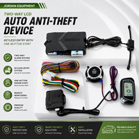 Nouveau design Kit de sécurité automobile 12V avec télécommande bidirectionnelle LCD, démarrage à distance du moteur, contrôle par téléphone Bluetooth et alerte sirène pour voitures