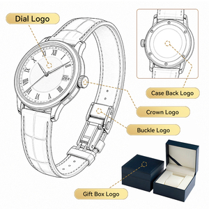 20ATM orologio impermeabile logo personalizzato di fabbrica con vetro zaffiro in acciaio inox automatico orologio meccanico per gli uomini - Product Image 4