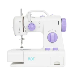 FHSM-318 Factory Wholesale Electric Mini Easy Handle Double Speed Sewing Machine with Led Light