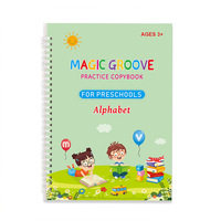 Cahier Magique Enfants Personnalisé A4 Anglais Réutilisable 3D Groove pour Calligraphie