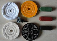 PMS 70g pâte à polir pour roues plates en tissu variété de couleurs blanc jaune vert marron noir velours tissu roue disque abrasif