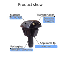 Vente en gros d'usine : Buse de pulvérisation universelle pour lave-glace de voiture, clips de fixation à rivets en plastique, jet de nettoyage de pare-brise résistant aux intempéries