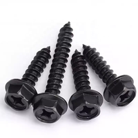 Vis autotaraudeuses à tête hexagonale croisée en oxyde noir M3 M4 M6 M8 M10 pour fixations de cloisons sèches