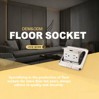 Boîte de prise de courant au sol escamotable en acier inoxydable JD14, 8 prises, multi-standard, cachée, bureau, hôtel, centre commercial, haute qualité, CN