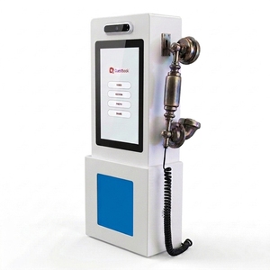 <span class=keywords><strong>Livre</strong></span> d'or vidéo et audio tactile 10,1'' avec enregistreur vocal pour mariages et événements, style cabine téléphonique rétro - Product Image 2