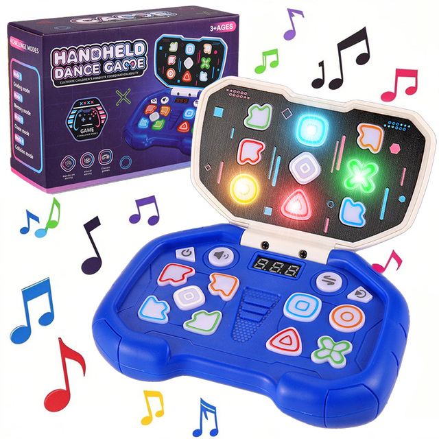 Educational Sensory Stress Relief Toys Kids Handheld Electronic Tabletop Games Indoor Quick Speed Push Pop Dance Machine Game