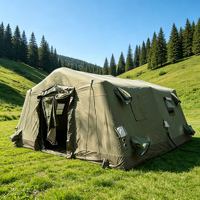 Tente de camping gonflable de qualité supérieure 420D Oxford monocouche pour la randonnée en famille, résistante au vent et à l'eau, avec structure pneumatique, idéale pour les voyages